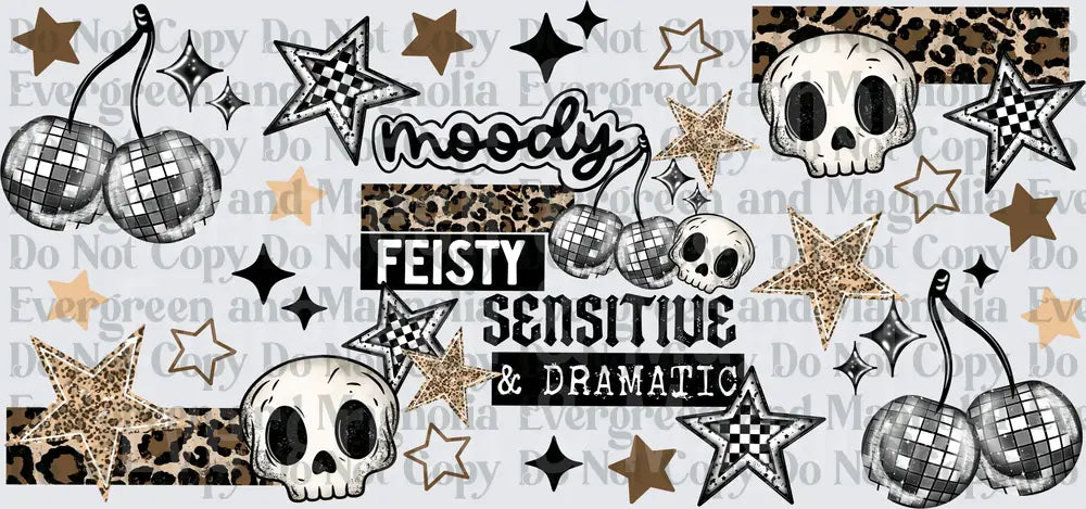 Moody Feisty Sensitive Dramatic Skull Disco Cherry Stars