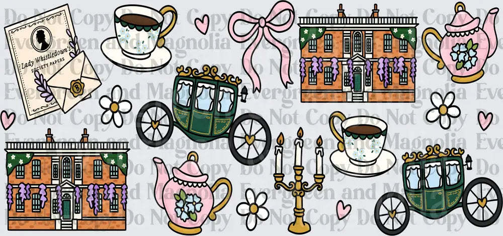 Regency Era Tea Party Society Papers Carriage Pattern