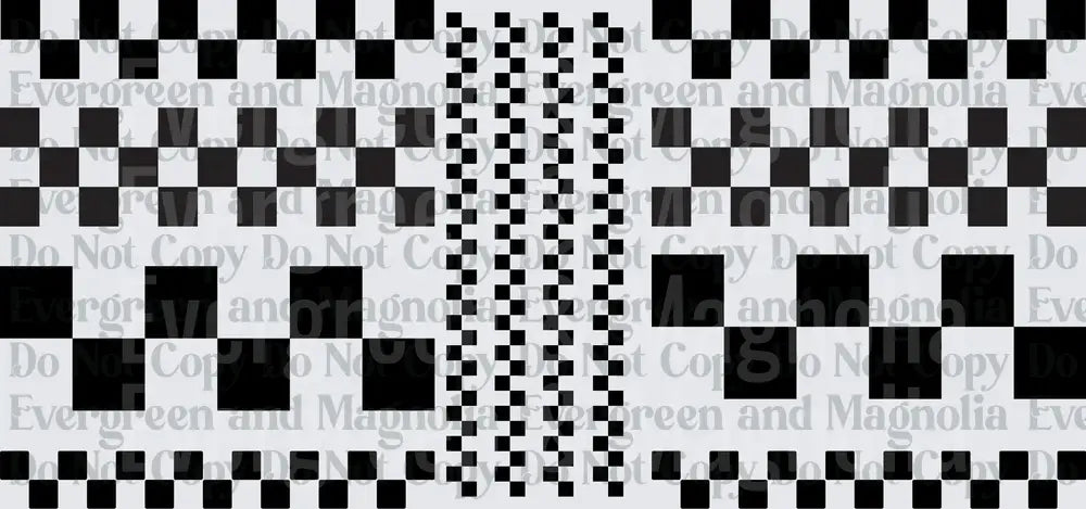 Black and White Checkered Pattern Variety Pack