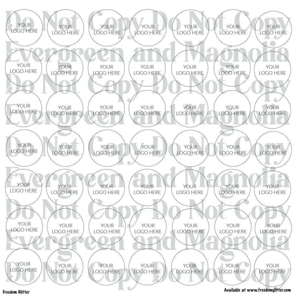 Custom Logo Sticker Sheets – 12x12 Printed Business Logo Stickers
