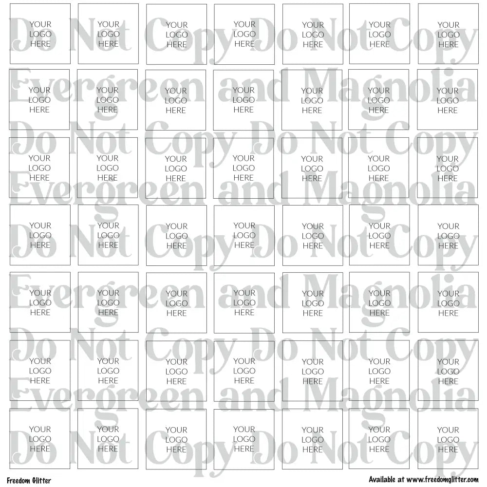 Custom Logo Sticker Sheets – 12x12 Printed Business Logo Stickers