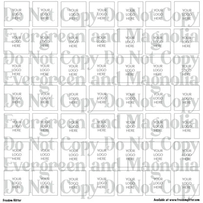 Custom Logo Sticker Sheets – 12x12 Printed Business Logo Stickers