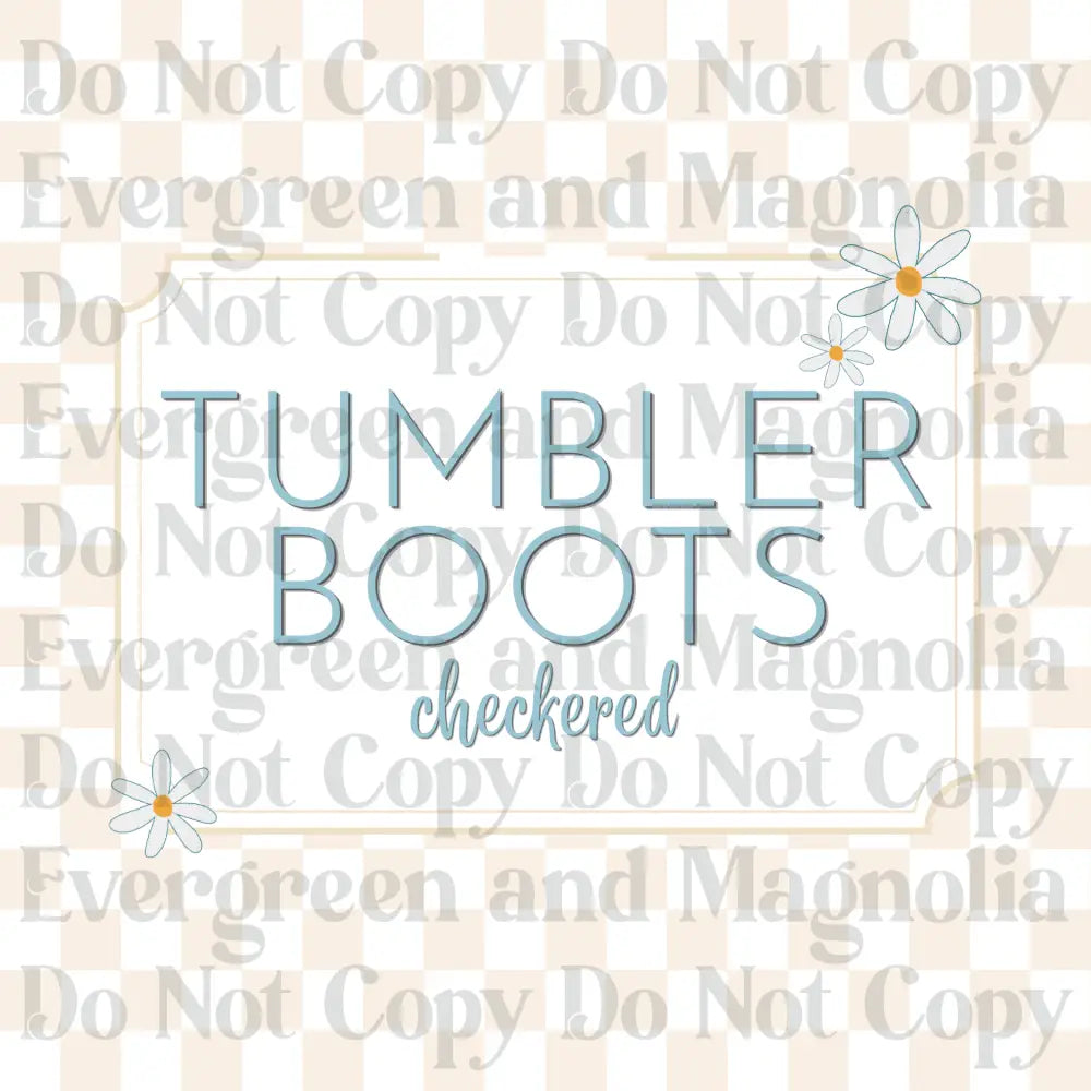 Tumbler Boots - Checkered