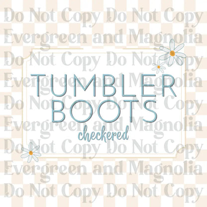 Tumbler Boots - Checkered