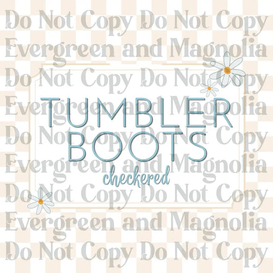 Tumbler Boots - Checkered