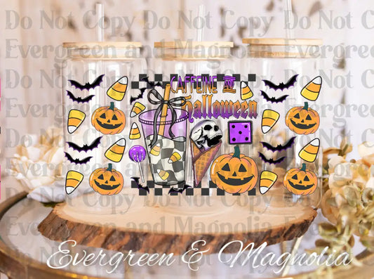 Caffeineandhalloween UV DTF print