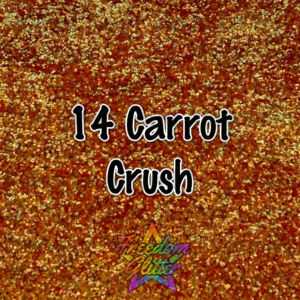 14 Carrot Crush (High Sparkle Iridescent Glitter)