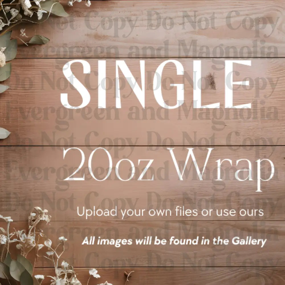 Single Wraps *All sizes – Evergreen & Magnolia