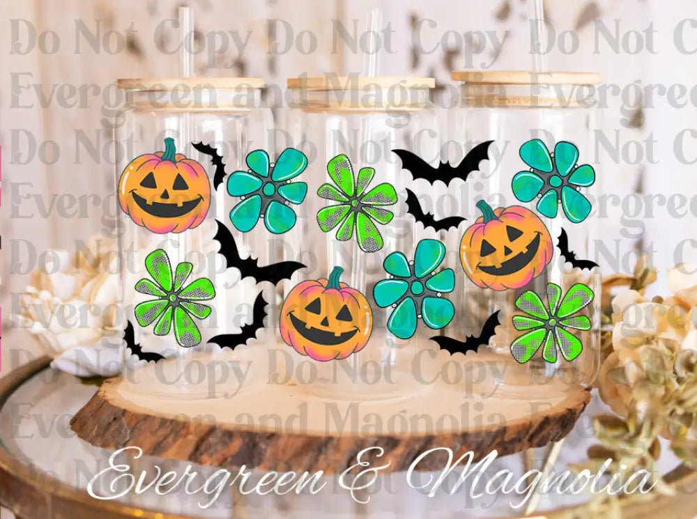 Pumpkin16oz UV DTF print