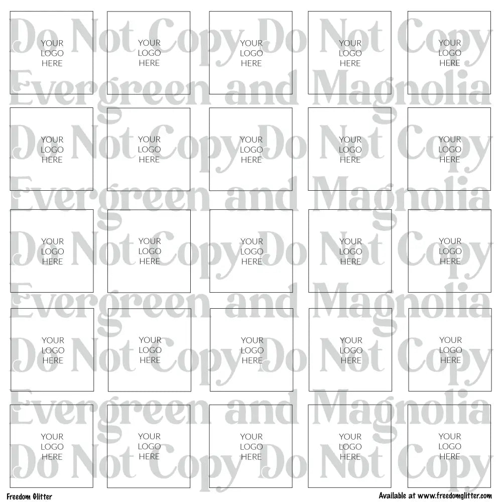 Custom Logo Sticker Sheets – 12x12 Printed Business Logo Stickers
