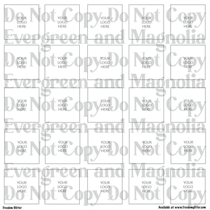 Custom Logo Sticker Sheets – 12x12 Printed Business Logo Stickers