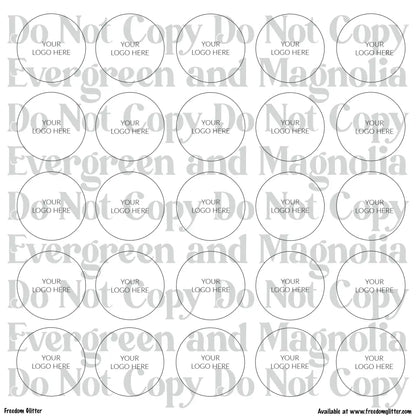 Custom Logo Sticker Sheets – 12x12 Printed Business Logo Stickers