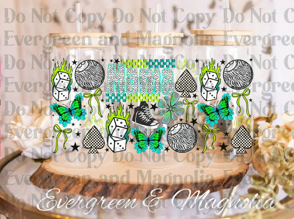 Yallternative Mama Collage Wrap – Evergreen & Magnolia