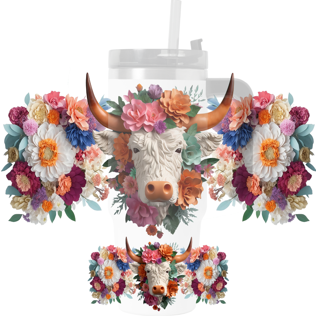 3D BOHO Cow