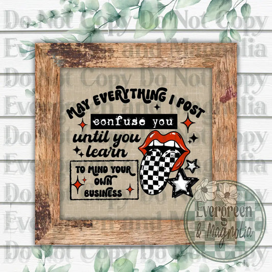 Mind Your Business (Black)