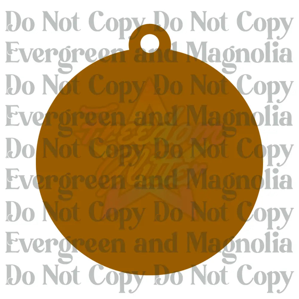Round Acrylic Ornament Blank 2 – 4"