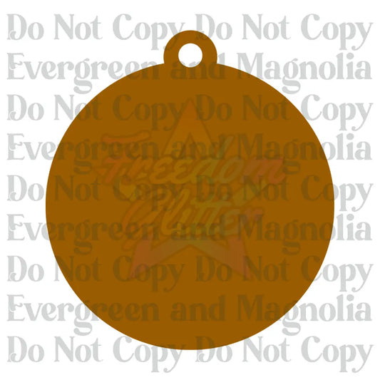 Round Acrylic Ornament Blank 2 – 4"