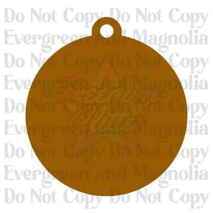 Wholesale 4" Round Acrylic Ornament 2 Blank Bundle – Pack of 24