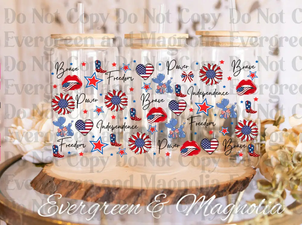 4th brave Freedom UV DTF print