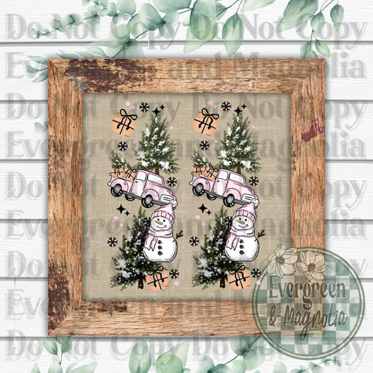 Winter Trees & Snowmen