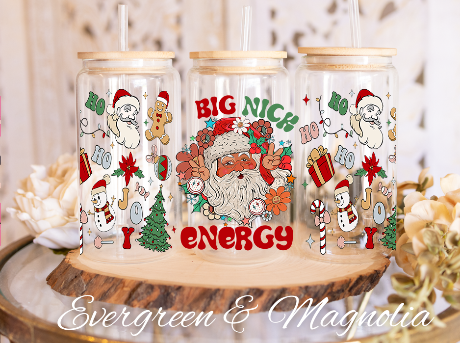 57-Big Nick Energy-Retro Christmas-Santa Claus Merry Christmas