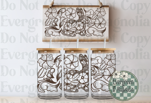 Tooled Leather Show Rabbit