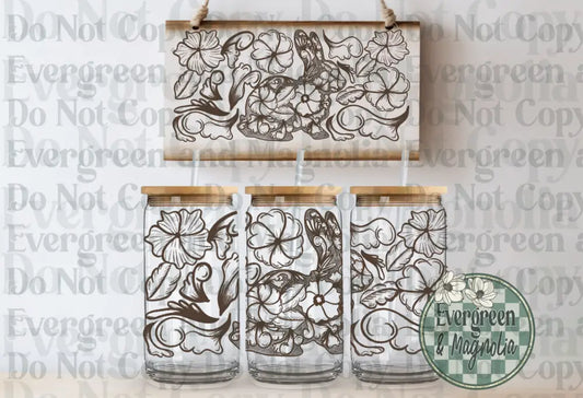 Tooled Leather Show Rabbit