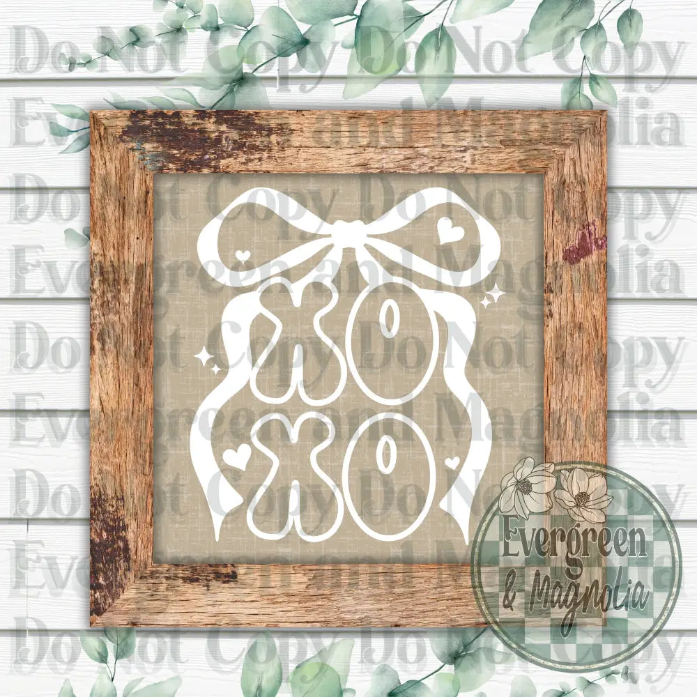 Xoxo single color bow white