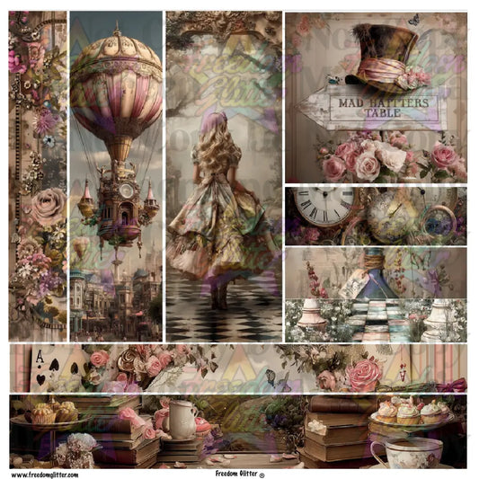 Mixed Image Sheet - Alice 1 (Printed Vinyl)