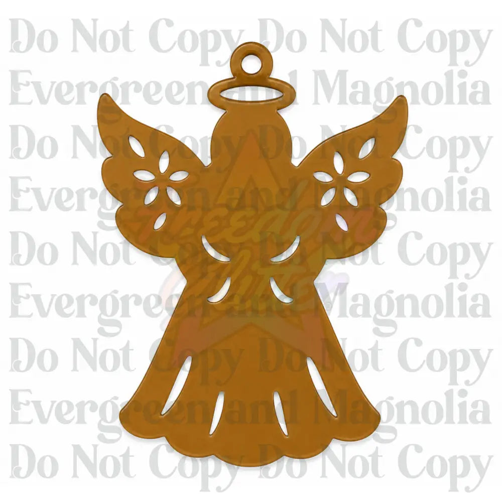 Angel 2 Acrylic Ornament Blank – 4"
