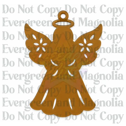 Angel 2 Acrylic Ornament Blank – 4"