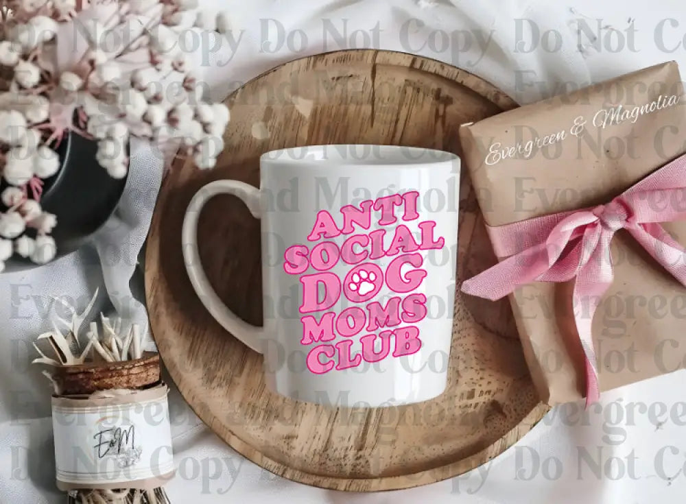 AntiSocialDogMomsClub Decal