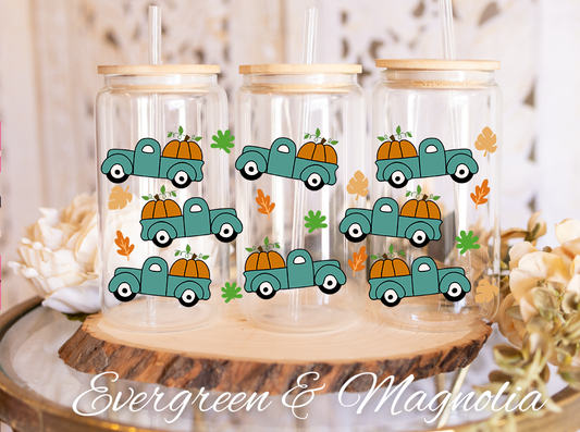 Autumn vibes Bundle 13 teal fall trucks