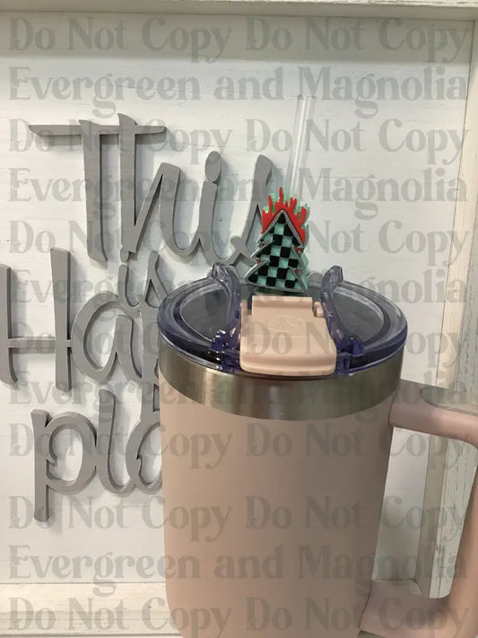 BWDD Christmas tree Flames Straw Topper 10mm