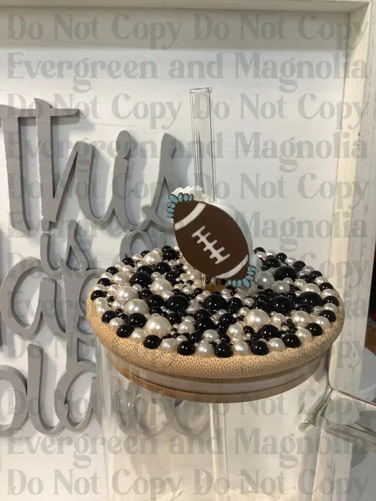 BWWD Football Straw Topper 10mm