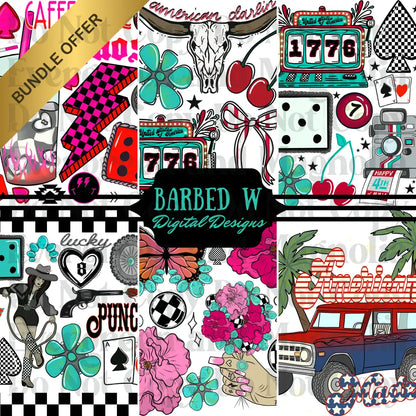 BUNDLE 1 (Barbed W Digital Designs)