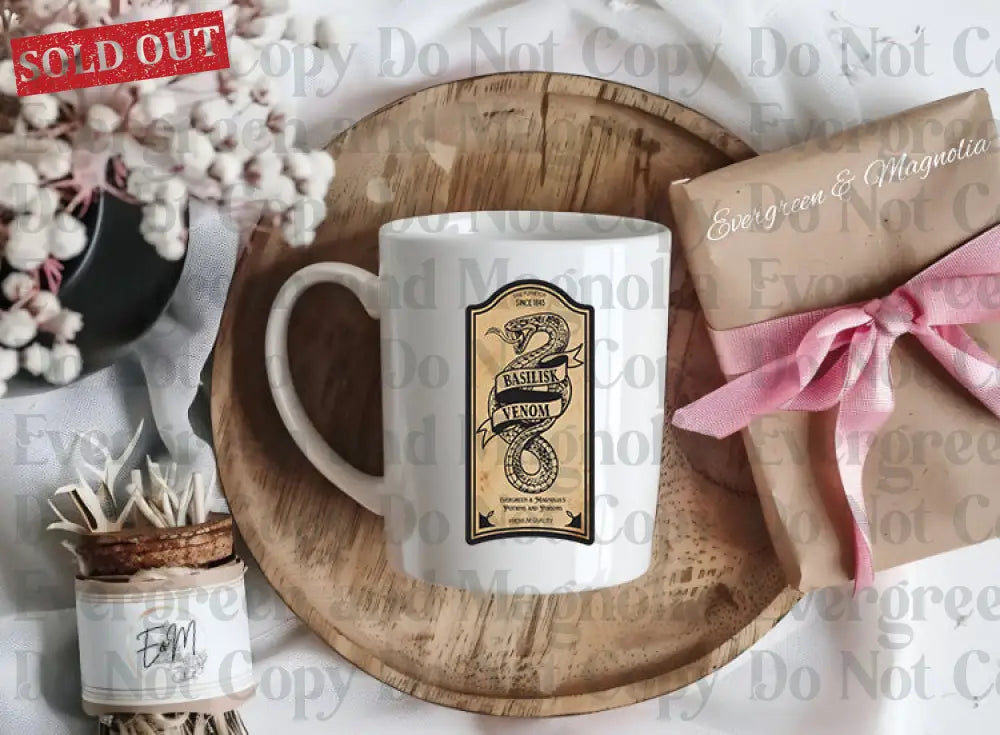 Wizard Potions & Poisons Labels 3 inch / Basilisk Venom Decal