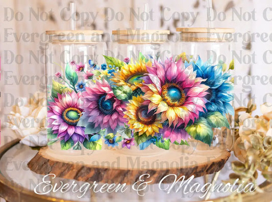 Be Kind Full Floral UV DTF print