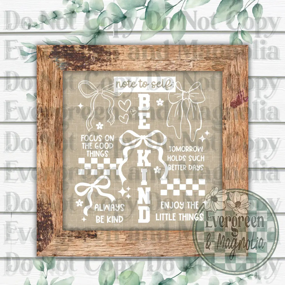 Be Kind Collage (White)