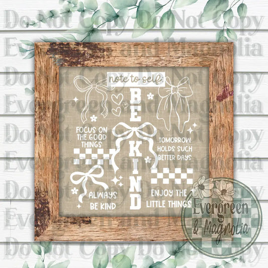 Be Kind Collage (White)