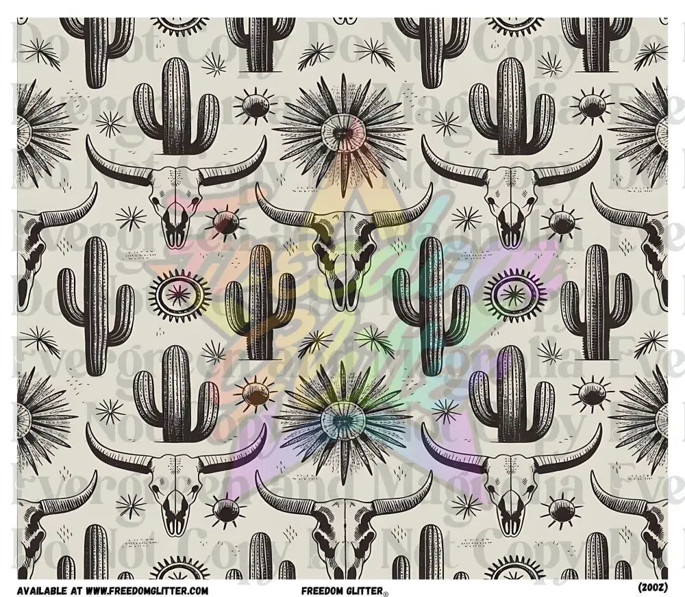 Black & White Western 1 Wrap (Printed Vinyl)