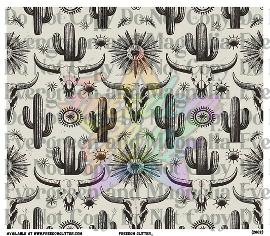 Black & White Western 1 Wrap (Printed Vinyl)
