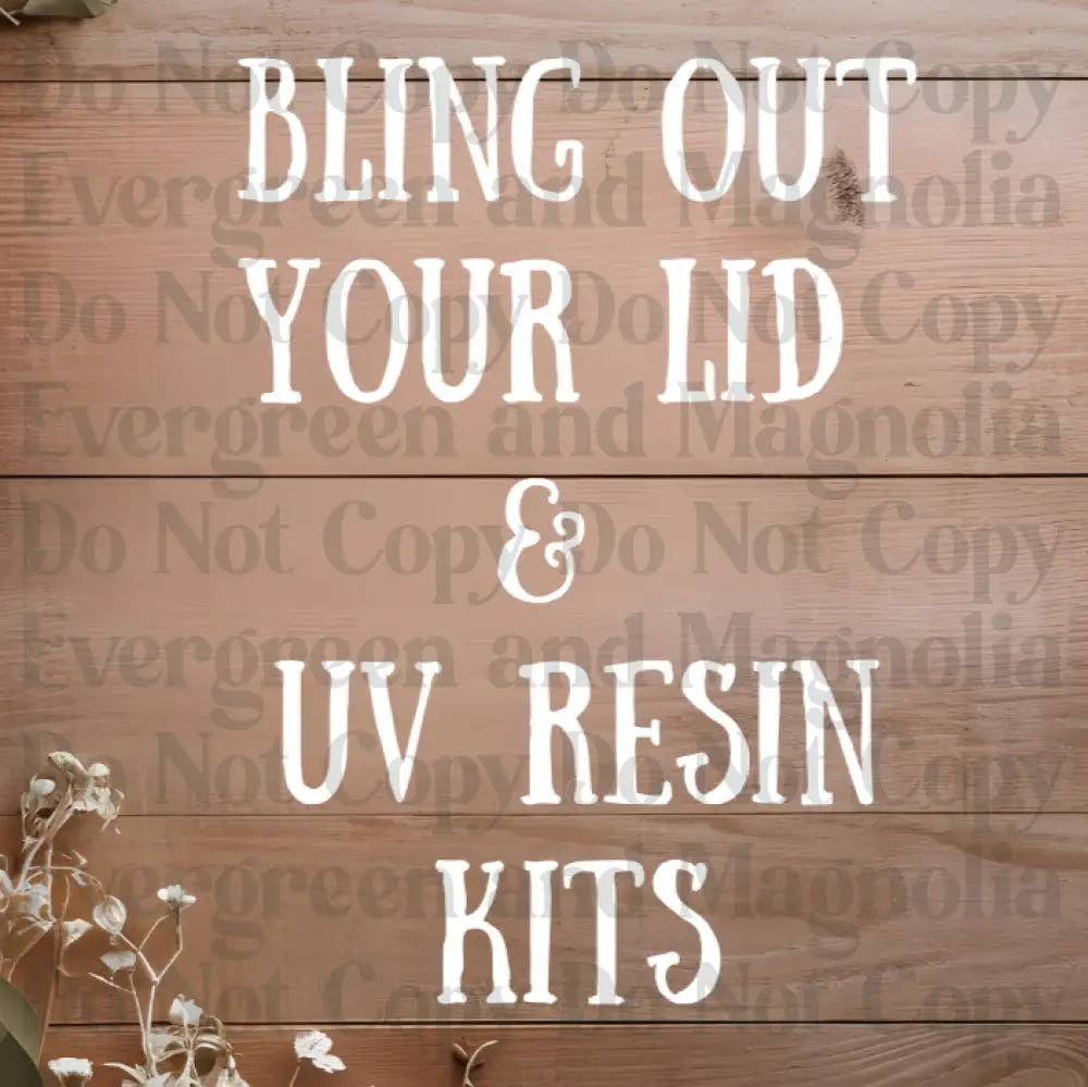 Bling Kit & UV Resin Kit Replacement Lids