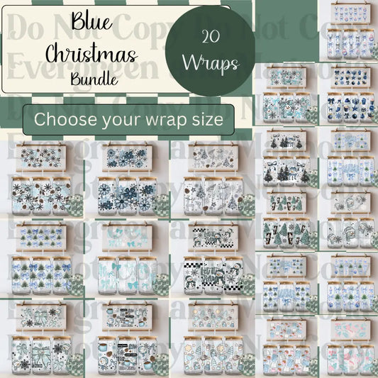 Blue Christmas Wrap Bundle