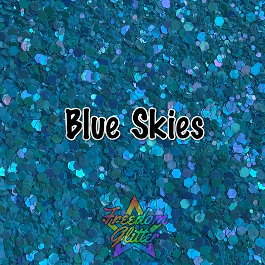 Blue Skies (Pearl Iridescent Glitter)