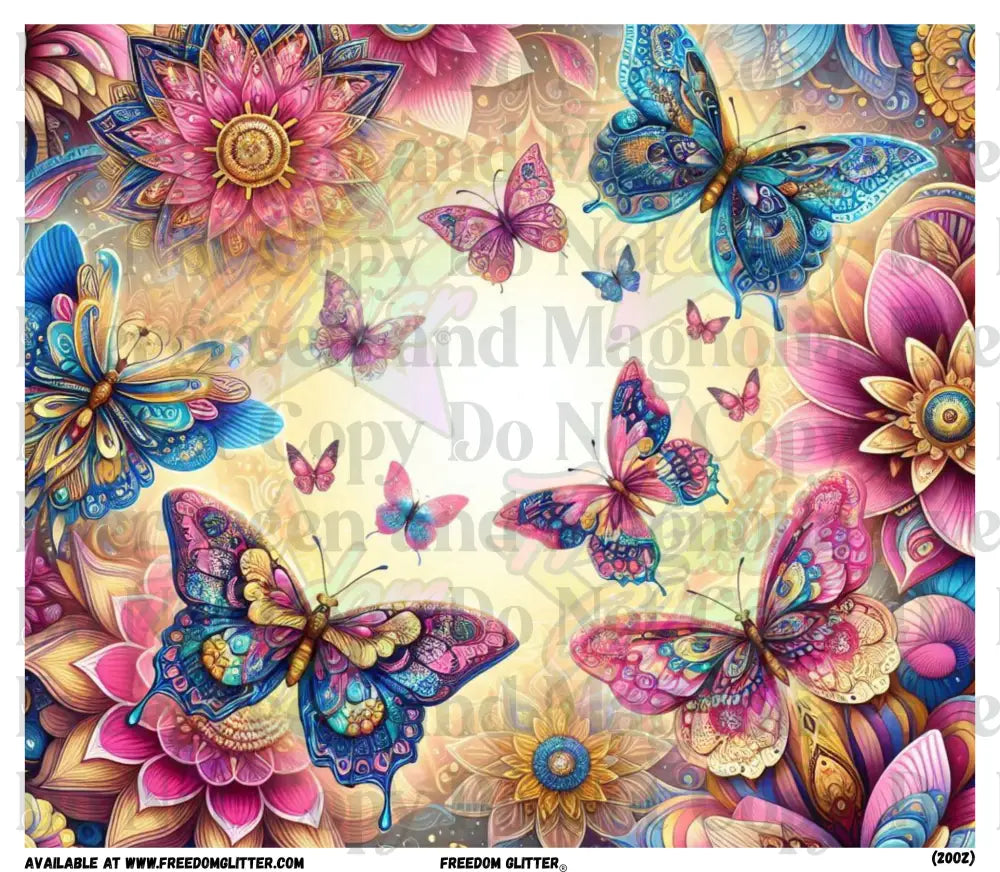 Boho Spring Butterflies (Printed Vinyl)