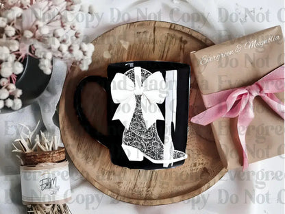MIx Design Lace (26 Designs to Choose From) 3 inch / Boot with Bow Lace Decal
