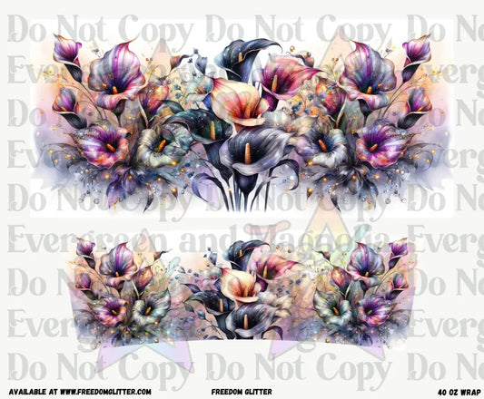 Calla Lilies 40oz Wrap (Printed Vinyl)
