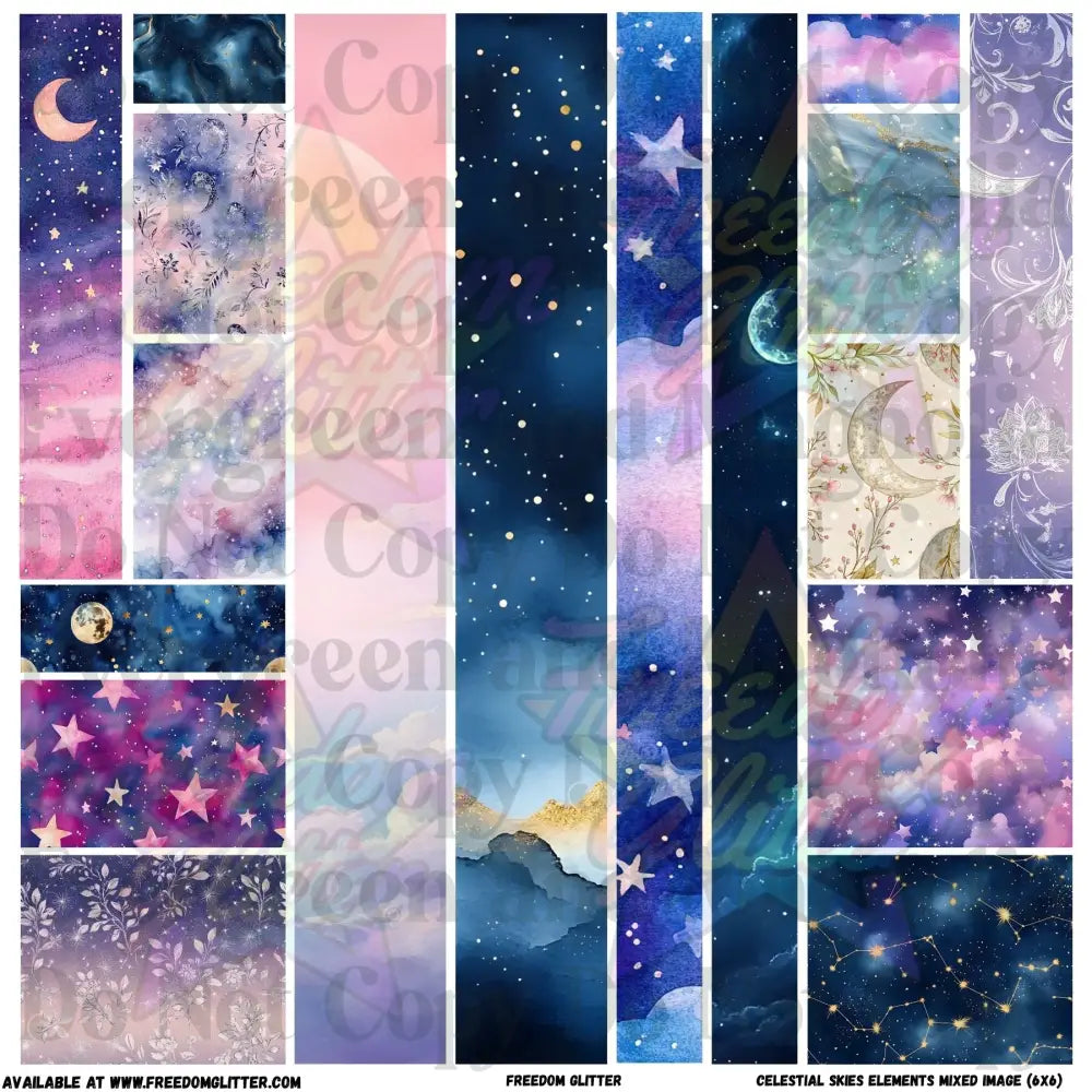 Pen Mixed Elements - Celestial Skies (Printed Vinyl)