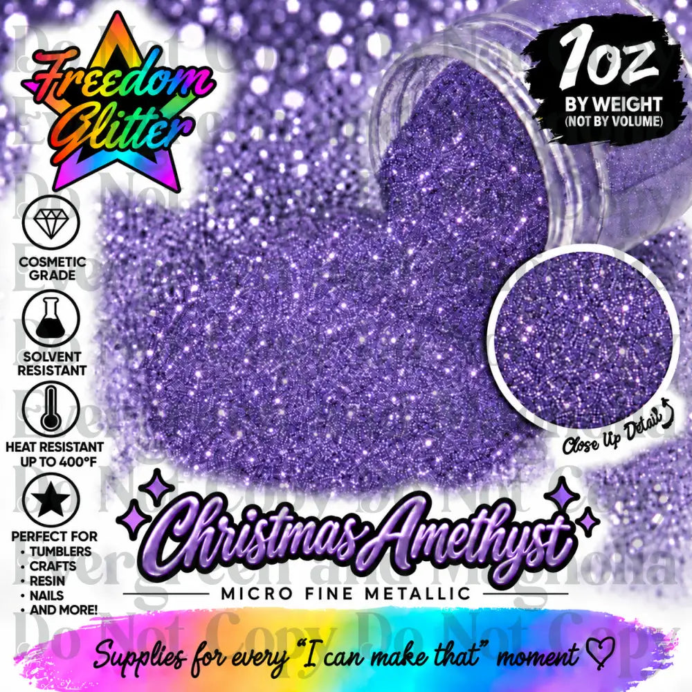 Christmas Amethyst (Metallic Glitter)